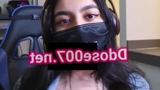 Youtuber Zara Dar shows off her big boobs during a live stream!!!